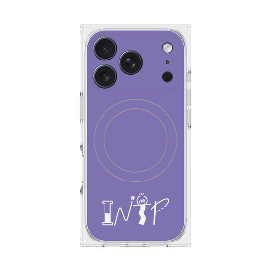 プレミアムスクエアケース with MagSafe［ オリジナル - INTP 論理学者 - アルファベット - パープル ］