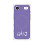 プレミアムスクエアケース with MagSafe［ オリジナル - ENTJ 指揮官 - アルファベット - パープル ］