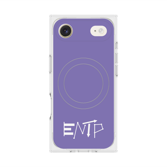プレミアムスクエアケース with MagSafe［ オリジナル - ENTP 討論者 - アルファベット - パープル ］