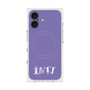 プレミアムスクエアケース with MagSafe［ オリジナル - INTJ 建築家 - アルファベット - パープル ］