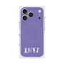 プレミアムスクエアケース with MagSafe［ オリジナル - INTJ 建築家 - アルファベット - パープル ］