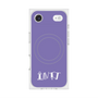 プレミアムスクエアケース with MagSafe［ オリジナル - INTJ 建築家 - アルファベット - パープル ］