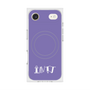 プレミアムスクエアケース with MagSafe［ オリジナル - INTJ 建築家 - アルファベット - パープル ］