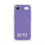 プレミアムスクエアケース with MagSafe［ オリジナル - INTJ 建築家 - アルファベット - パープル ］