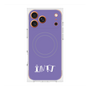 プレミアムスクエアケース with MagSafe［ オリジナル - INTJ 建築家 - アルファベット - パープル ］