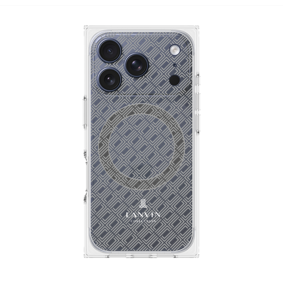プレミアムスクエアケース with MagSafe［ LANVIN COLLECTION - ロゴパターン ］