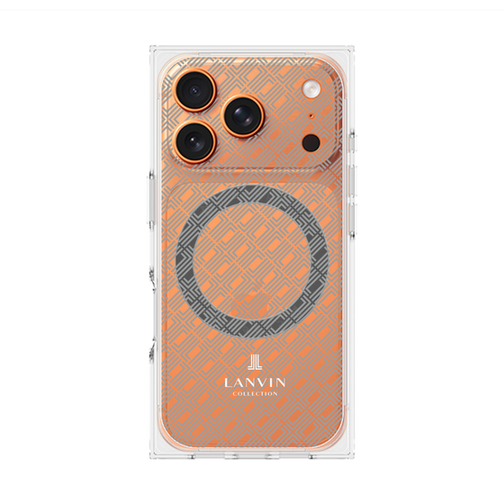 プレミアムスクエアケース with MagSafe［ LANVIN COLLECTION - ロゴパターン ］