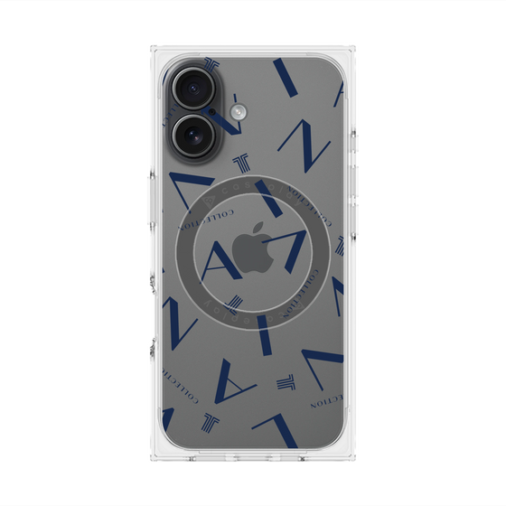 プレミアムスクエアケース with MagSafe［ LANVIN COLLECTION - タイポグラフィ ］