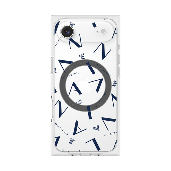 プレミアムスクエアケース with MagSafe［ LANVIN COLLECTION - タイポグラフィ ］