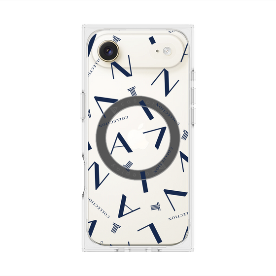 プレミアムスクエアケース with MagSafe［ LANVIN COLLECTION - タイポグラフィ ］