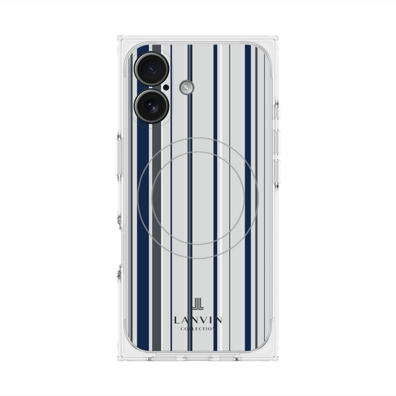 プレミアムスクエアケース with MagSafe［ LANVIN COLLECTION - ストライプ ］