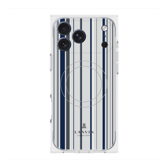 プレミアムスクエアケース with MagSafe［ LANVIN COLLECTION - ストライプ ］