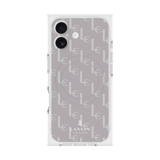 プレミアムスクエアケース with MagSafe［ LANVIN COLLECTION - ジオメトリック - ライラック ］