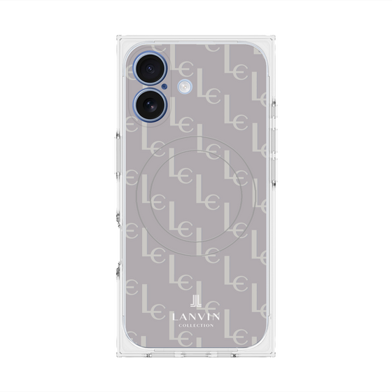 プレミアムスクエアケース with MagSafe［ LANVIN COLLECTION - ジオメトリック - ライラック ］