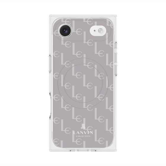 プレミアムスクエアケース with MagSafe［ LANVIN COLLECTION - ジオメトリック - ライラック ］