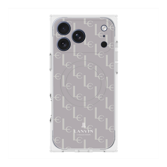 プレミアムスクエアケース with MagSafe［ LANVIN COLLECTION - ジオメトリック - ライラック ］