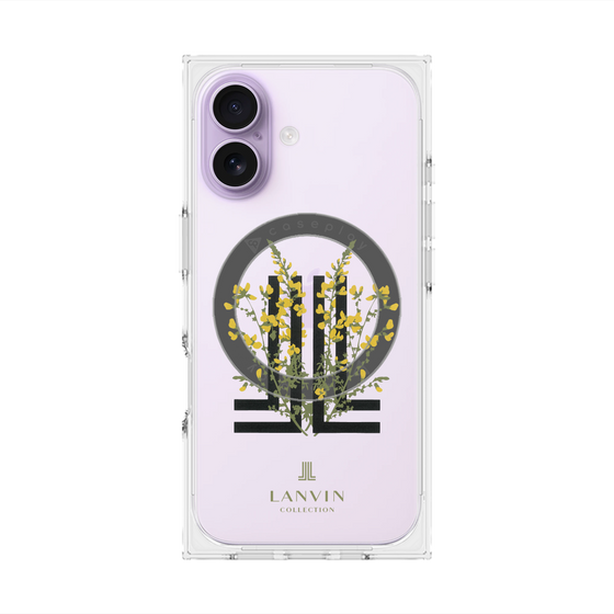 プレミアムスクエアケース with MagSafe［ LANVIN COLLECTION - フラワー ］