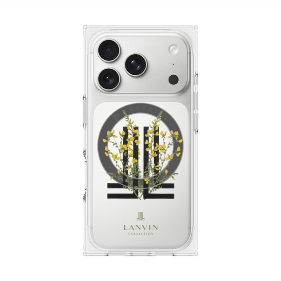 プレミアムスクエアケース with MagSafe［ LANVIN COLLECTION - フラワー ］