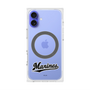 プレミアムスクエアケース with MagSafe［ 千葉ロッテマリーンズ - ワードロゴ - クリア ］