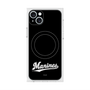 プレミアムスクエアケース with MagSafe［ 千葉ロッテマリーンズ - ワードロゴ - ブラック ］
