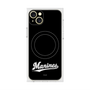 プレミアムスクエアケース with MagSafe［ 千葉ロッテマリーンズ - ワードロゴ - ブラック ］