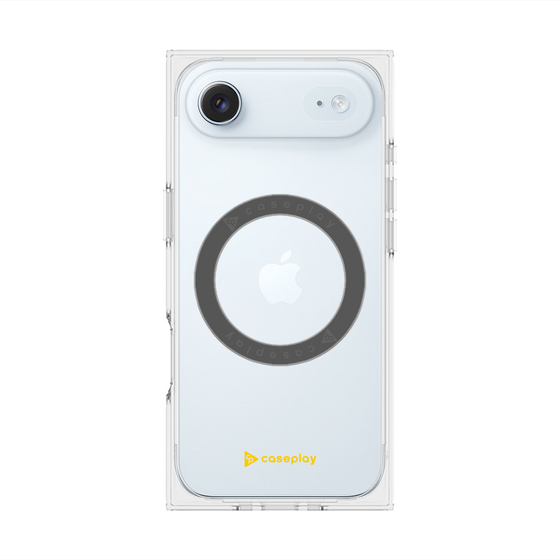 プレミアムスクエアケース with MagSafe［ オリジナル - caseplayロゴ - イエロー/A ］