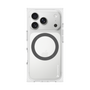 プレミアムスクエアケース with MagSafe［ オリジナル - caseplayロゴ - ホワイト/B ］