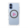 プレミアムスクエアケース with MagSafe［ オリジナル - caseplayロゴ - ピンク/C ］