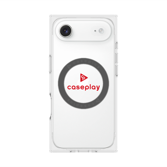 プレミアムスクエアケース with MagSafe［ オリジナル - caseplayロゴ - レッド/D ］