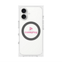 プレミアムスクエアケース with MagSafe［ オリジナル - caseplayロゴ - ピンク/D ］