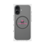 プレミアムスクエアケース with MagSafe［ オリジナル - caseplayロゴ - ピンク/D ］