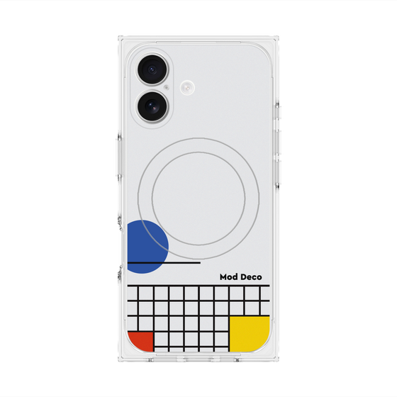 プレミアムスクエアケース with MagSafe［ Mod Deco - オリジナル - レトロ ］