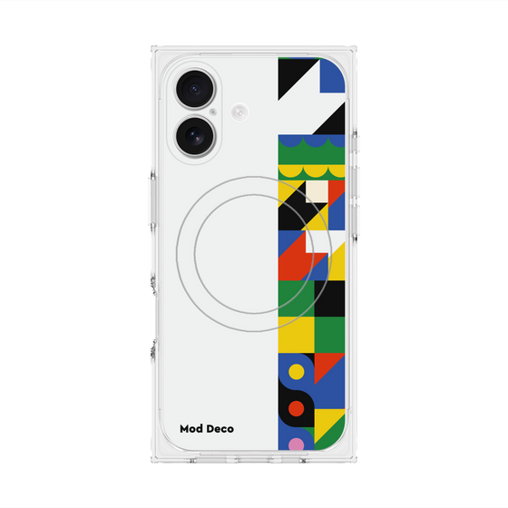プレミアムスクエアケース with MagSafe［ Mod Deco - オリジナル - 幾何学模様/B ］