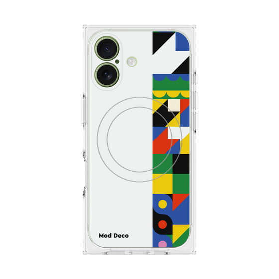 プレミアムスクエアケース with MagSafe［ Mod Deco - オリジナル - 幾何学模様/B ］