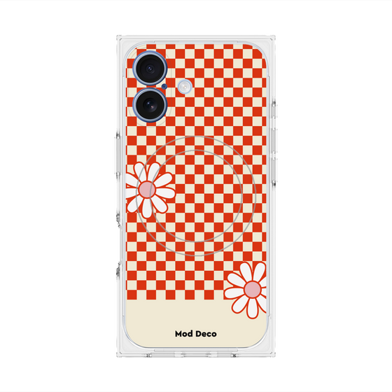 プレミアムスクエアケース with MagSafe［ Mod Deco - オリジナル - レトロフラワー ］