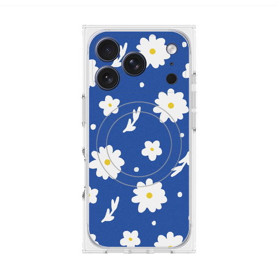 プレミアムスクエアケース with MagSafe［ Mod Deco - オリジナル - フラワー/B ］