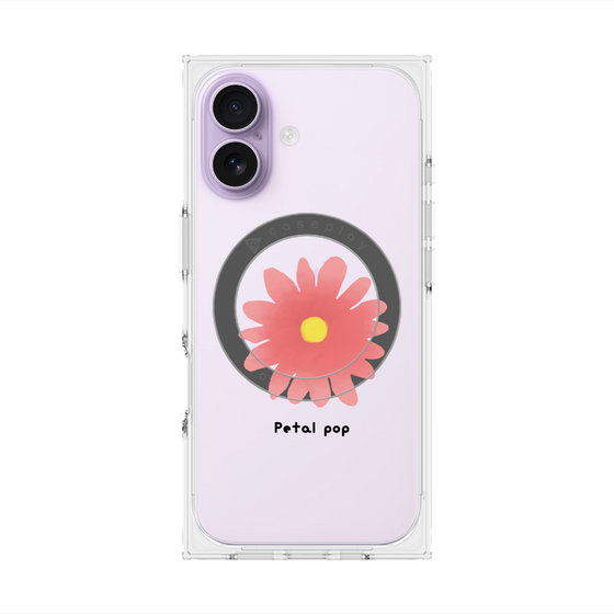 プレミアムスクエアケース with MagSafe［ Mod Deco - オリジナル - フラワー/E ］