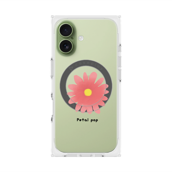 プレミアムスクエアケース with MagSafe［ Mod Deco - オリジナル - フラワー/E ］