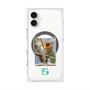 プレミアムスクエアケース with MagSafe［ Green Future Project - Guira Tanager ］