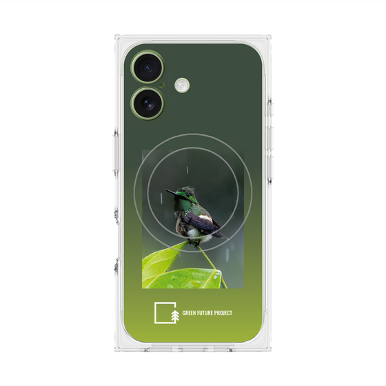 プレミアムスクエアケース with MagSafe［ Green Future Project - Butterfly Coquette ］