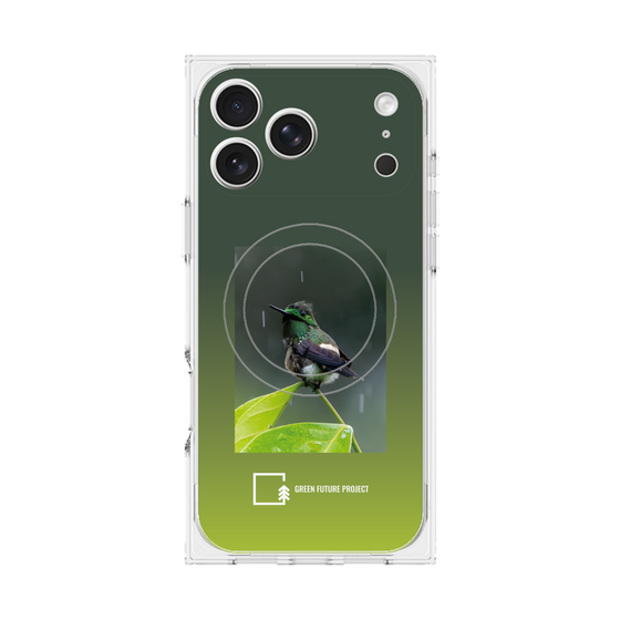 プレミアムスクエアケース with MagSafe［ Green Future Project - Butterfly Coquette ］
