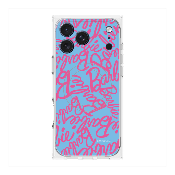 プレミアムスクエアケース with MagSafe［ Barbie - ロゴパターン2 ］