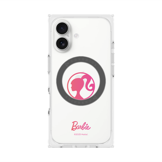 プレミアムスクエアケース with MagSafe［ Barbie - ロゴ ］