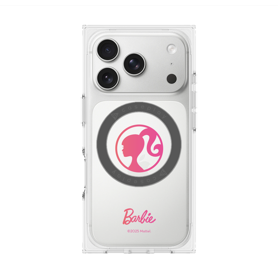 プレミアムスクエアケース with MagSafe［ Barbie - ロゴ ］