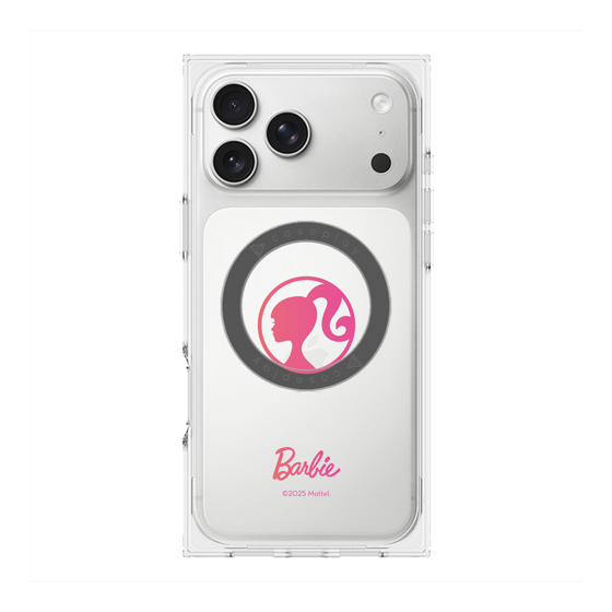 プレミアムスクエアケース with MagSafe［ Barbie - ロゴ ］