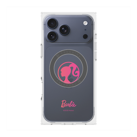 プレミアムスクエアケース with MagSafe［ Barbie - ロゴ ］