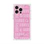プレミアムスクエアケース with MagSafe［ Barbie - ロゴパターン3 ］