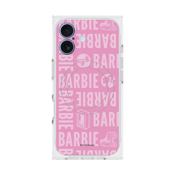 プレミアムスクエアケース with MagSafe［ Barbie - ロゴパターン3 ］