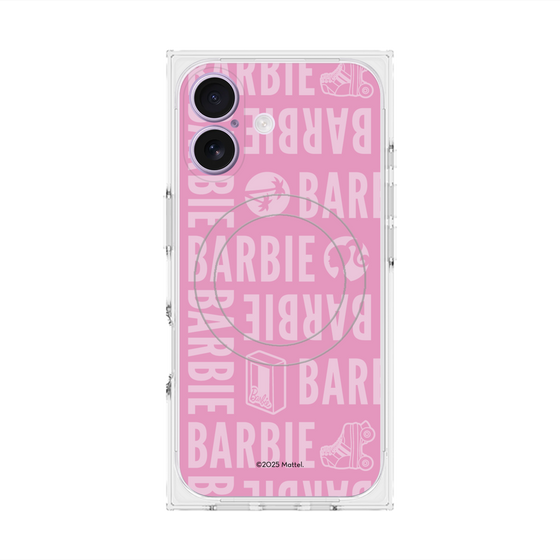 プレミアムスクエアケース with MagSafe［ Barbie - ロゴパターン3 ］