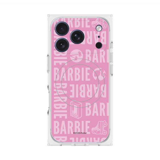 プレミアムスクエアケース with MagSafe［ Barbie - ロゴパターン3 ］